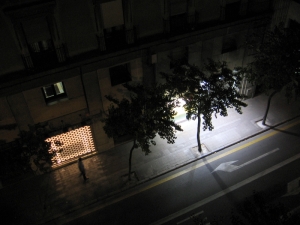 Noční ulice.